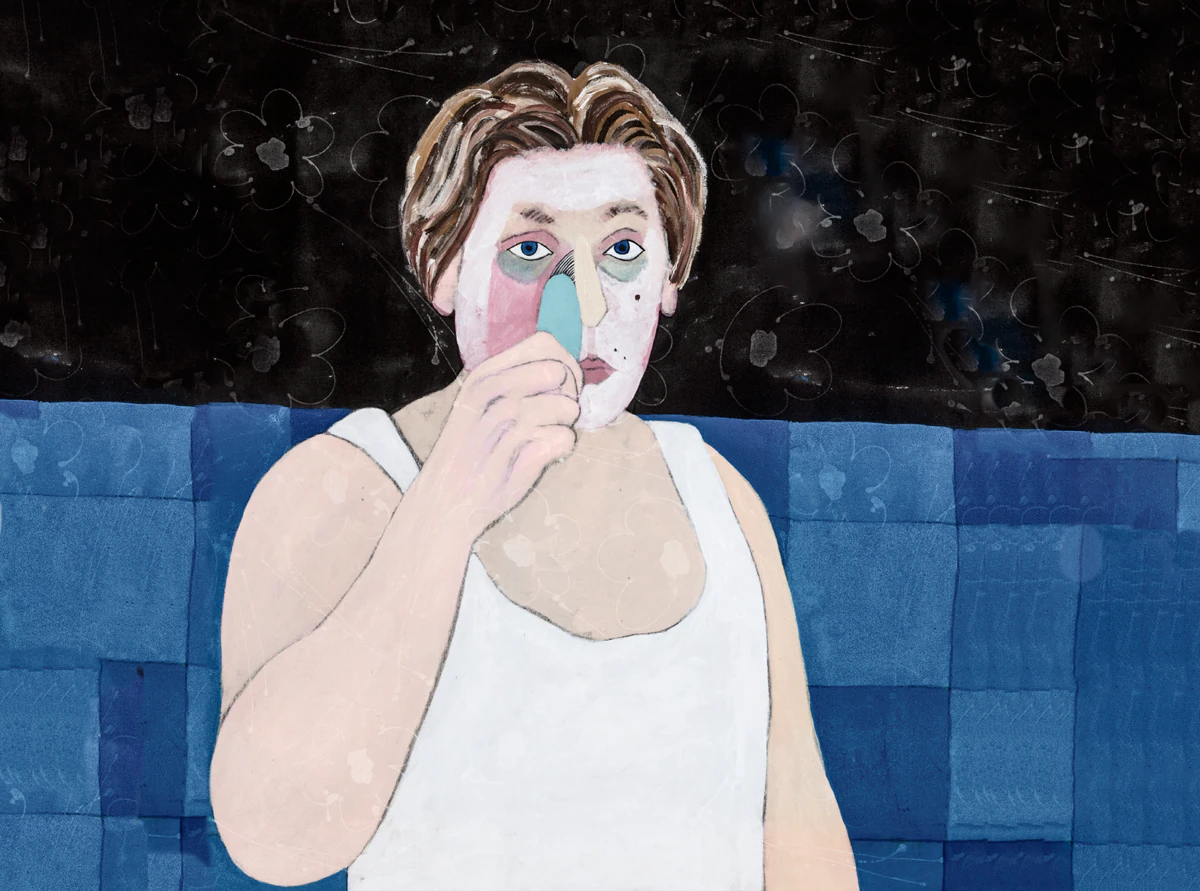 Illustratie van een radeloze held.